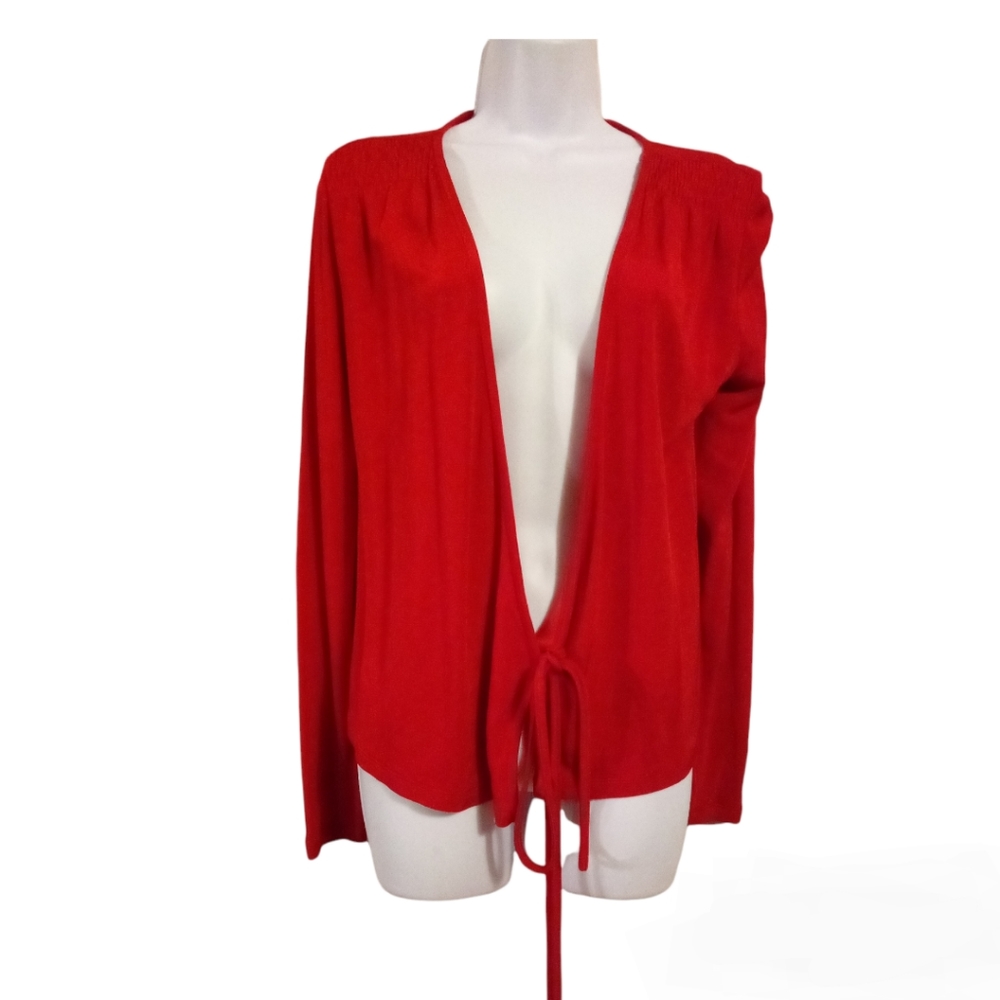 & other stories Red Tie Knot Front Cardigan
